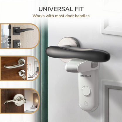 Protector Plus Door Handle Stopper – Child Safety Lock for Door Levers - White