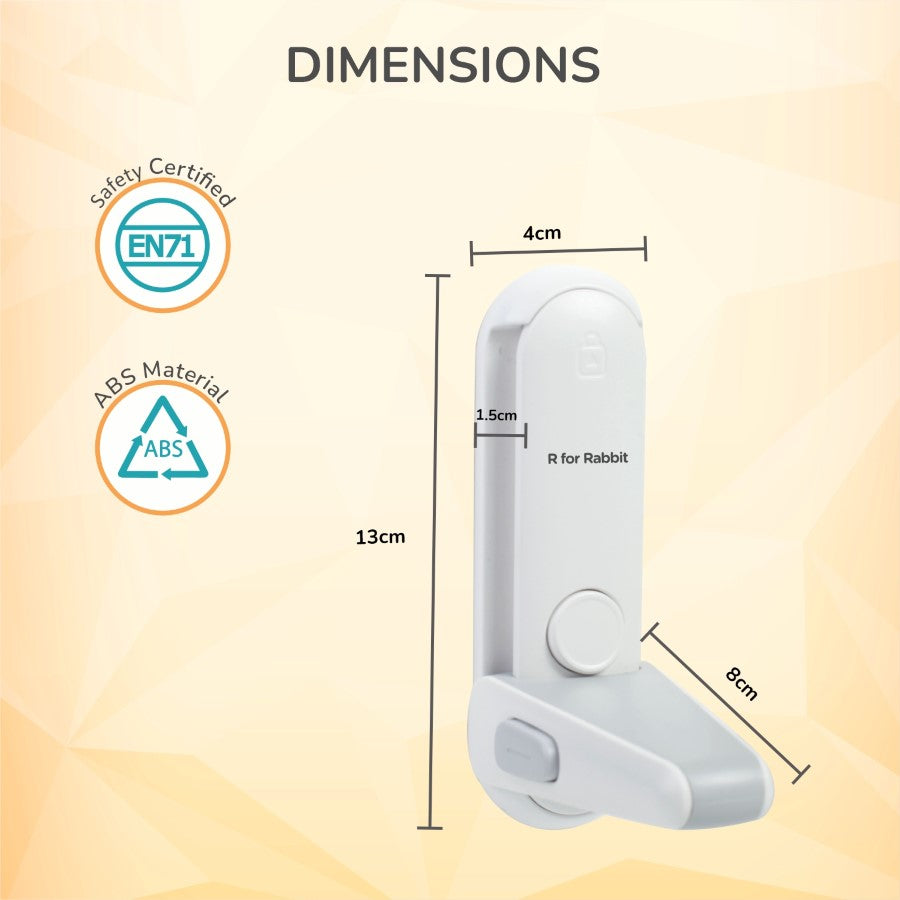 Protector Plus Door Handle Stopper – Child Safety Lock for Door Levers - White