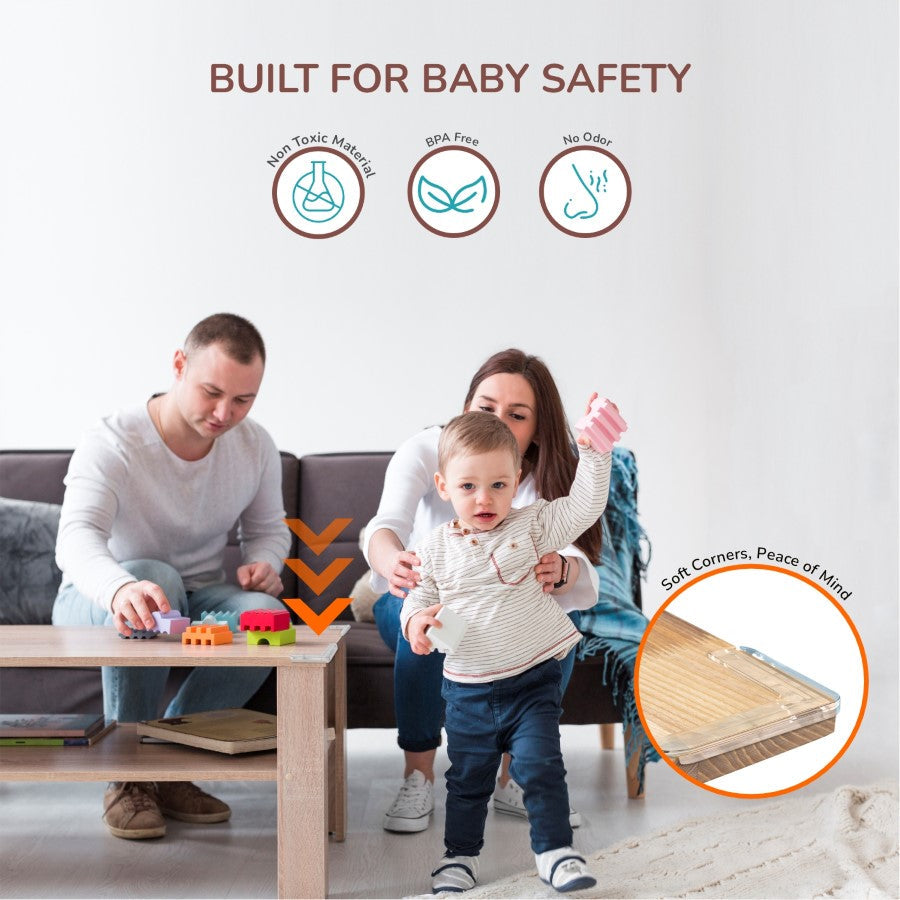 Protector Plus Safe-Edge Cushion Guards Baby Edge Protector With Long-Lasting 3M Adhesive - White