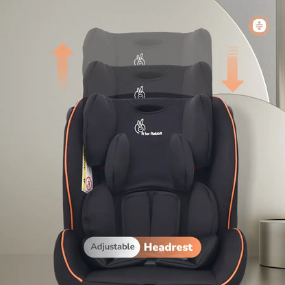 Jack N Jill NXG Baby Car Seat With Advanced Side Impact Protection, Age Group 0 To 12 Years - Pure Black