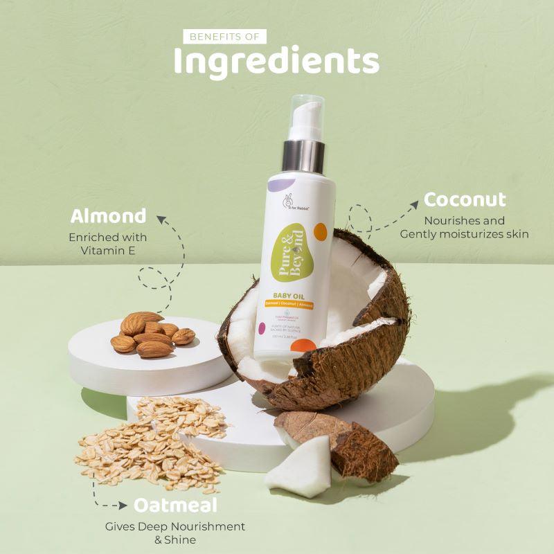 Pure & Beyond Cold Pressed Almond & Coconut Oil for Hair & Massage