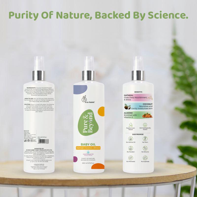 Pure & Beyond Cold Pressed Almond & Coconut Oil for Hair & Massage