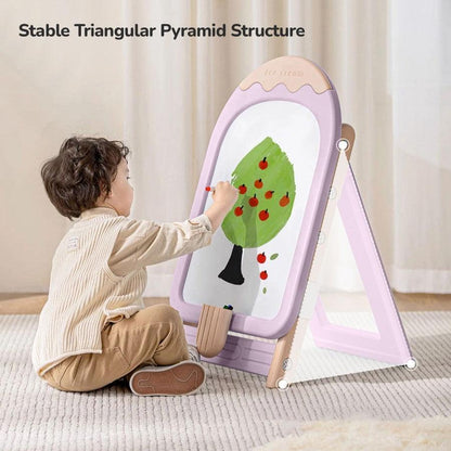 Little Genius Candy Duo - Set of Kids Activity Board & Chair - Purple