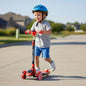 Road Runner Racer Scooter - PU LED Wheels, 4 Level Height Adjustment, Anti Slip Deck - Red Black