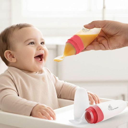 Silicone Feeding Bottle Spoon - Red