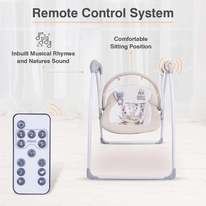 Snicker Automatic Baby Swing - Beige