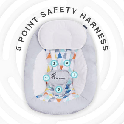 Snicker Automatic Baby Swing - Grey Multi