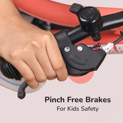Cruize Bicycle For Kids 14 Inch With 90% Plug N Play Installation - Peach