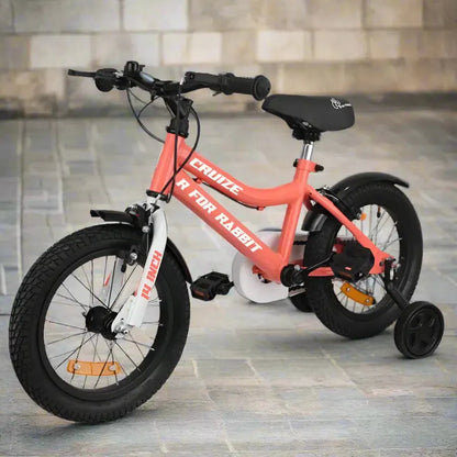 Cruize Bicycle For Kids 14 Inch With 90% Plug N Play Installation - Peach