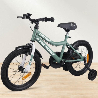 Cruize Bicycle For Kids 16 Inch 90% Plug N Play Installation - Olive Green