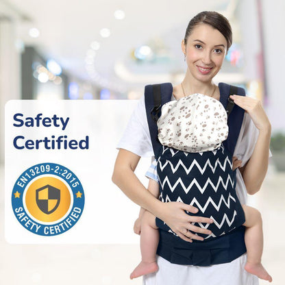 Hug Me Ergo 2-in-1 Baby Carrier with Ergonomic Support - Blue