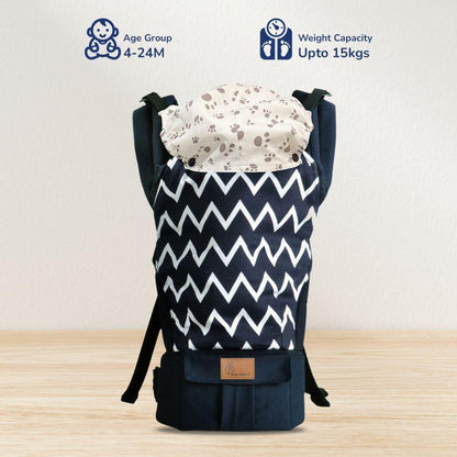 Hug Me Ergo 2-in-1 Baby Carrier with Ergonomic Support - Blue
