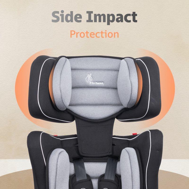 Jumping Jack Grand Baby Car Seat For 9 Months To 12 Years - Black Grey