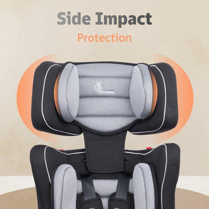 Jumping Jack Grand Baby Car Seat For 9 Months To 12 Years - Black Grey