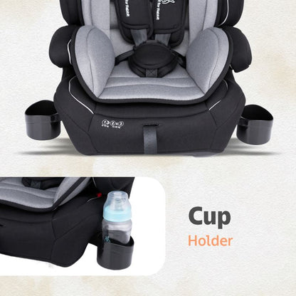 Jumping Jack Grand Baby Car Seat For 9 Months To 12 Years - Black Grey