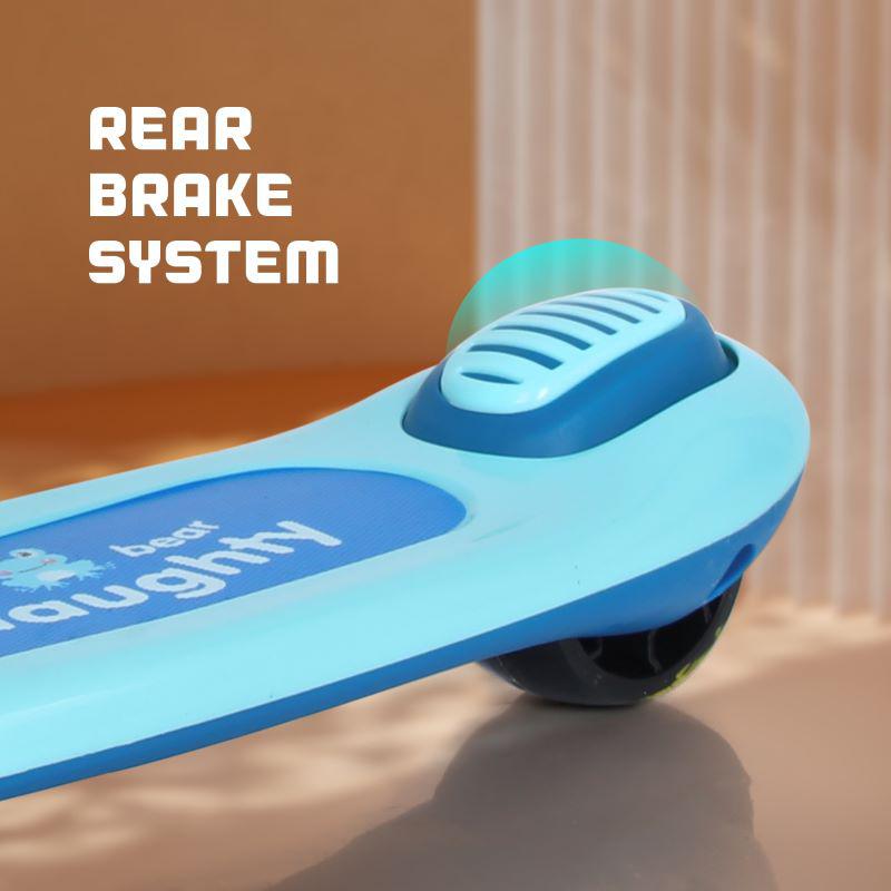 Road Runner Hopper Scooter For Kids With PU LED Wheels - Blue