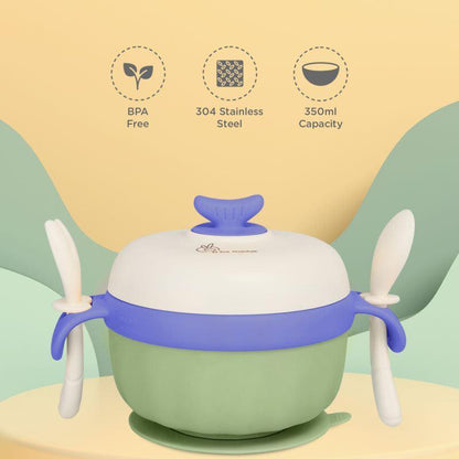 Safe Feed Meal Box Set For Kids - Green