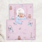 Snuggy Cozy Baby Bedding With Blanket & Pillow And Odour Free - Blush Pink