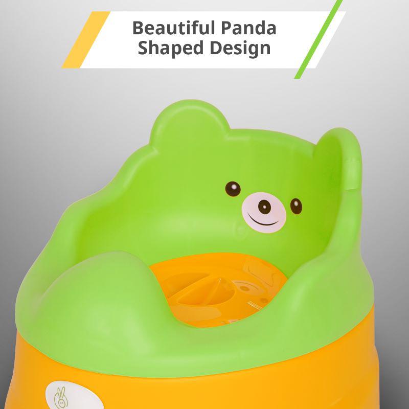 Tiny Tots Potty Seat for Kids - Green Yellow