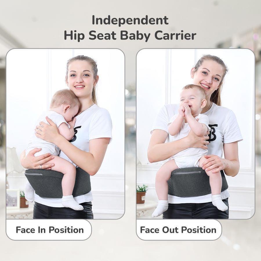 Upsy Daisy Ergo 8-in-1 Hip Seat Baby Carrier - Dark Grey
