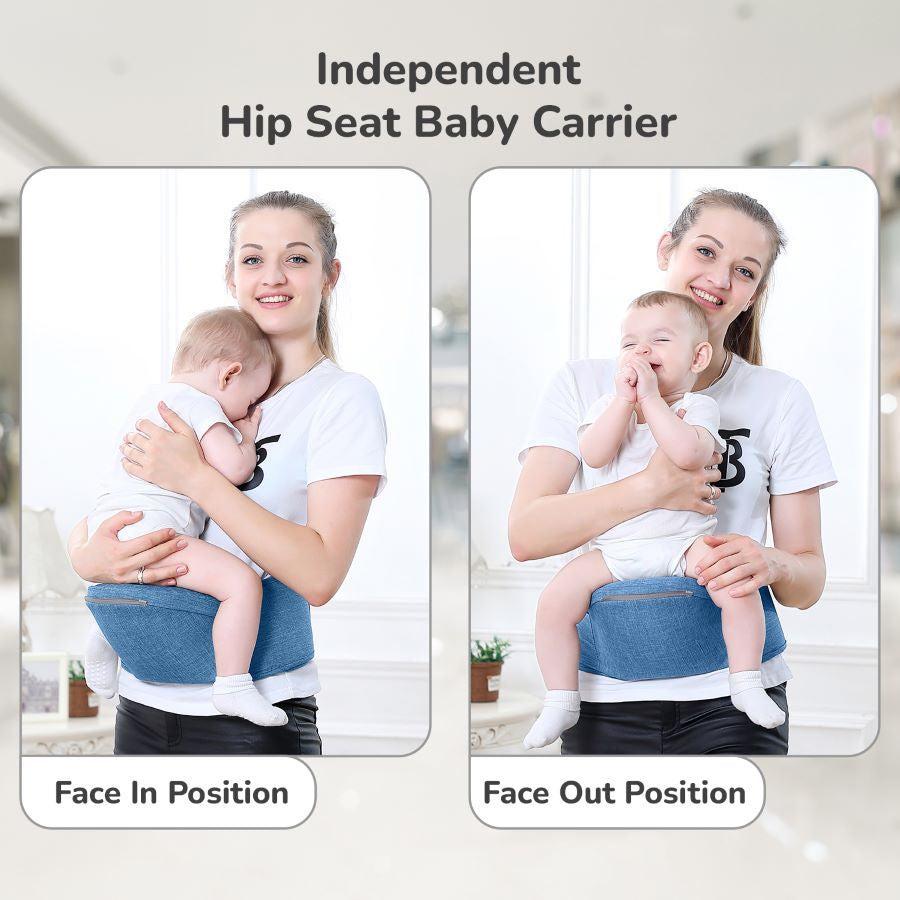 Upsy Daisy Ergo 8-in-1 Hip Seat Baby Carrier - Denim Blue