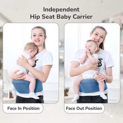 Upsy Daisy Ergo 8-in-1 Hip Seat Baby Carrier - Denim Blue