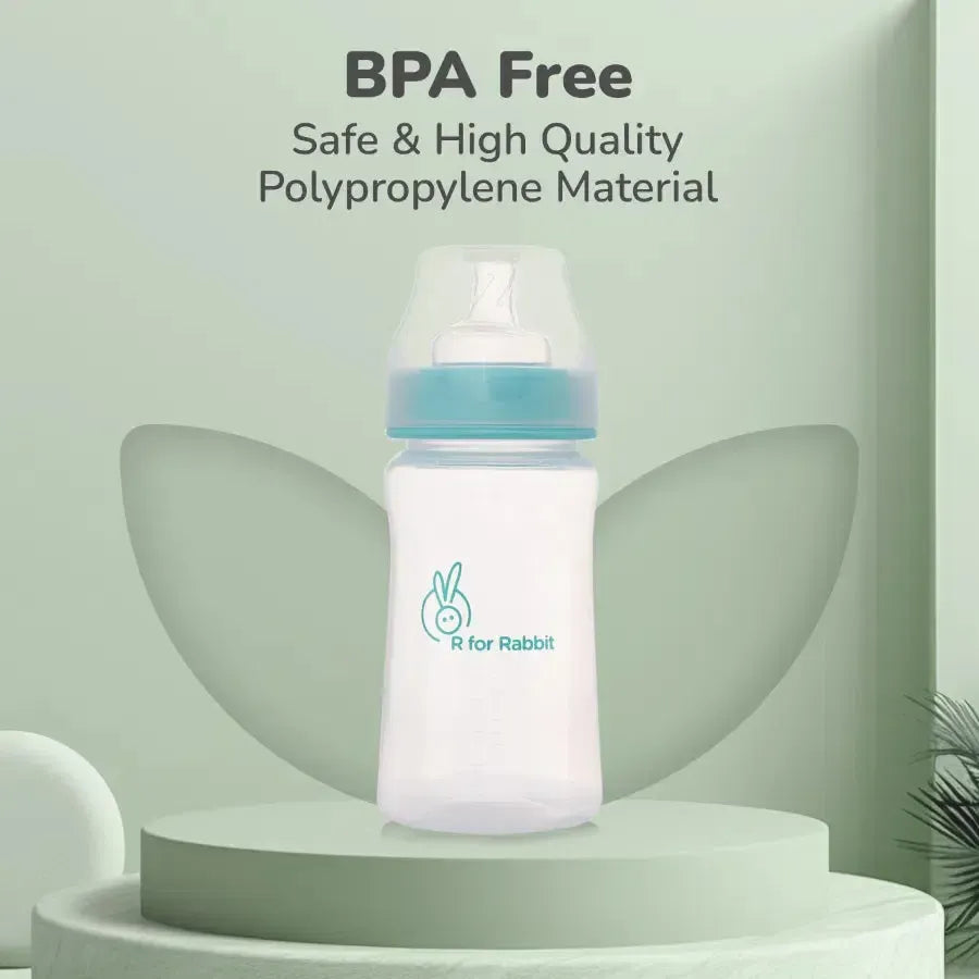 First feed 250 ml PP Feeding Bottle - Sea Green