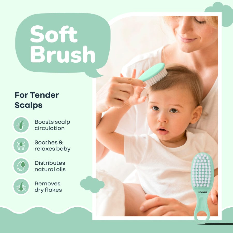 Stylo Totcare Set New Born Grooming Kit - Sea Green