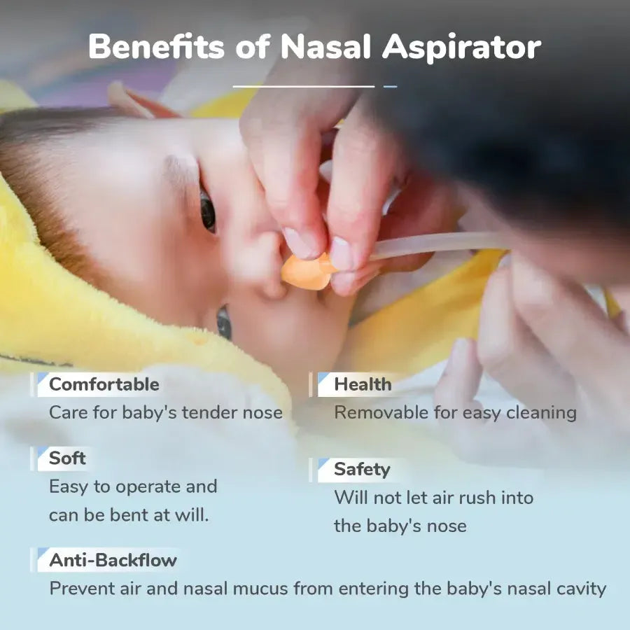 Snowy Nasal Cleaner For Baby Painless Relief from Mucus and Blocked Nose - Blue