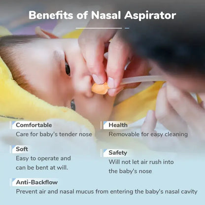Snowy Nasal Cleaner For Baby Painless Relief from Mucus and Blocked Nose - Blue