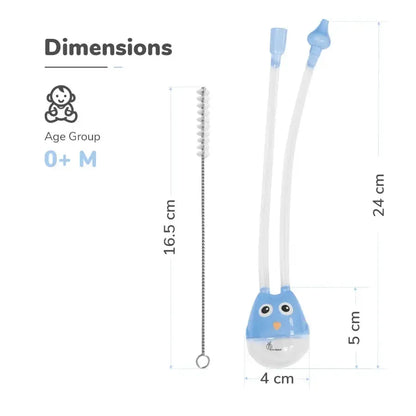 Snowy Nasal Cleaner For Baby Painless Relief from Mucus and Blocked Nose - Blue