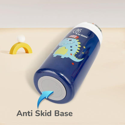Steebo Safari Stainless Steel Sipper Bottle for Kids 500ml - Blue Dino