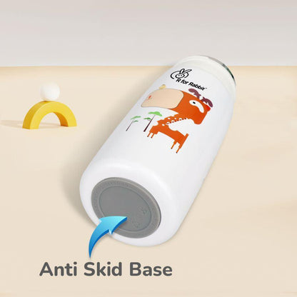 Steebo Safari Stainless Steel Sipper Bottle for Kids 500ml - Orange Giffy