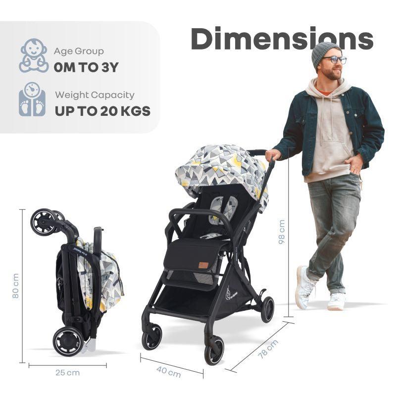Street Smart Aero Kids Stroller - Black Multi