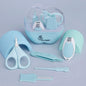 Stylo Apple Baby Manicure Set Nail Cutter & Nail Filer, Scissor, Tweezer, Ear Pick - Blue