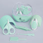 Stylo Apple Baby Manicure Set Nail Cutter & Nail Filer, Scissor, Tweezer, Ear Pick - Green