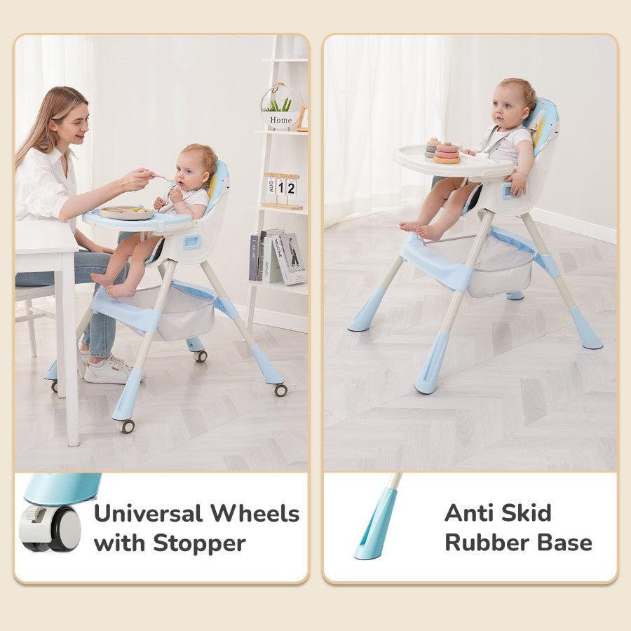 Sugar Doodle Plus High Chair For Kids 3-in-1 Convertible Design - Lake Blue