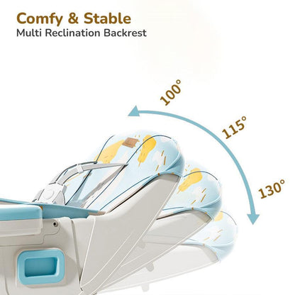 Sugar Doodle Plus High Chair For Kids 3-in-1 Convertible Design - Lake Blue