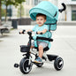 Tiny Toes T30 Ace Tricycle - 3 in 1, Adjustable Parental Control & Canopy, Front & Rear Basket - Lake Blue