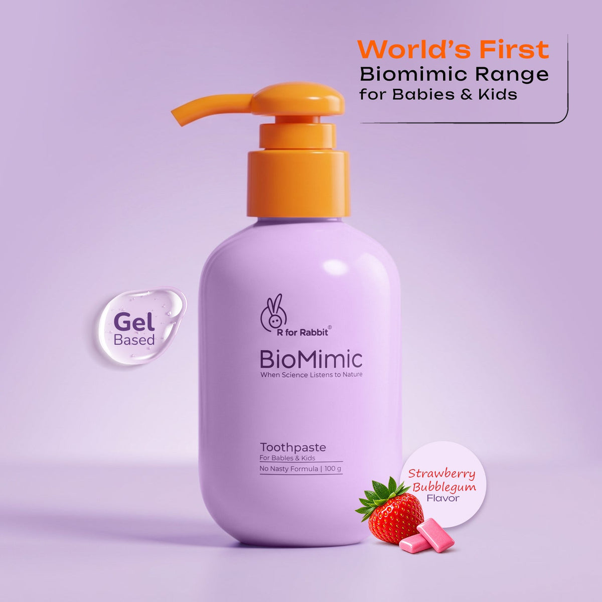 BioMimic Kids Toothpaste, fluoride free