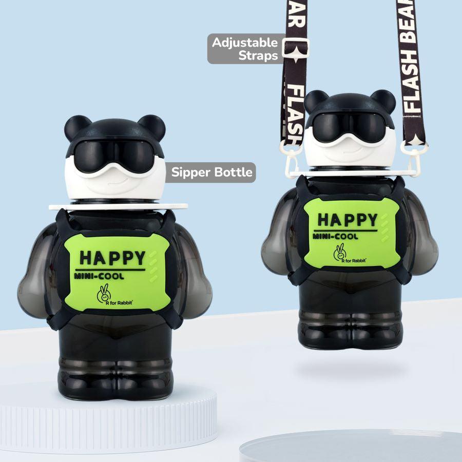 Tritan Astro Baby Straw Sipper Bottle 1000ml - Black