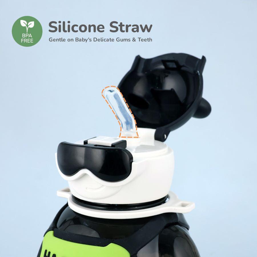 Tritan Astro Baby Straw Sipper Bottle 1000ml - Black