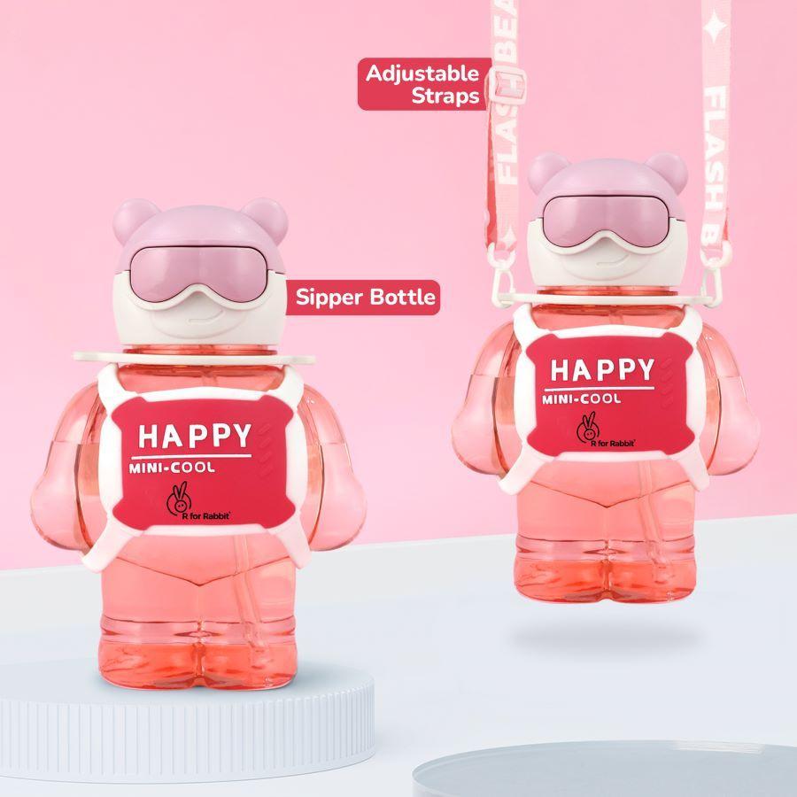 Tritan Astro Baby Straw Sipper Bottle 1000ml - Pink