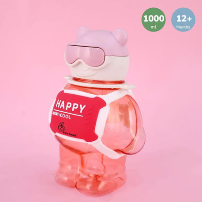 Tritan Astro Baby Straw Sipper Bottle 1000ml - Pink