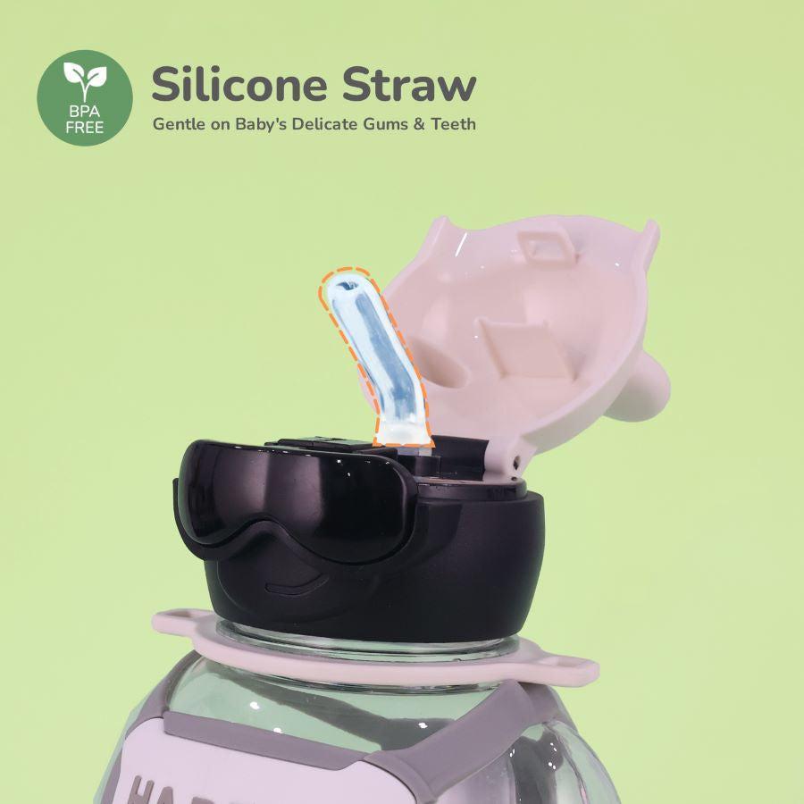 Tritan Astro Baby Straw Sipper Bottle 1000ml - White