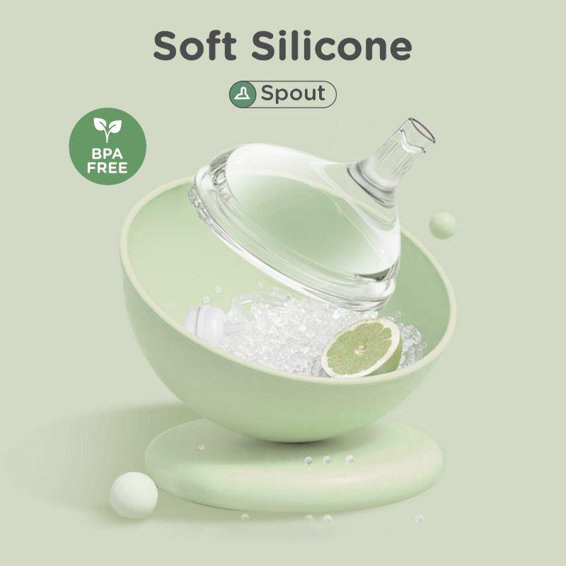 Tritan Tweet spout cup For Kids With Shatter Proof Tritan Material - Green