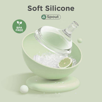 Tritan Tweet spout cup For Kids With Shatter Proof Tritan Material - Green