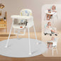 Truffle High Chair For Kids 4-in-1 Convertible Scratch Proof & Anti-Skid Rubber Base High Chair - Beige