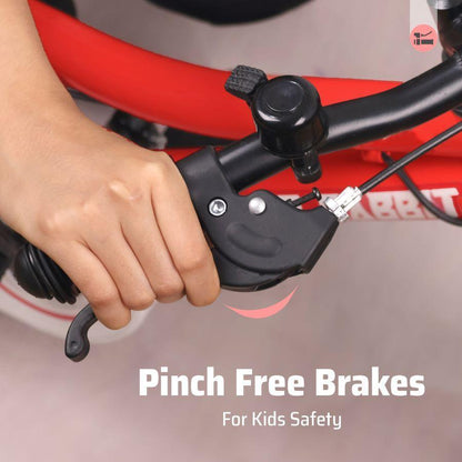 Vroom Bicycle For Kids 14 Inch With 90% Plug and Play For Ease of Installation - Red