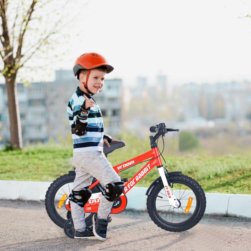 Vroom Bicycle For Kids 14 Inch With 90% Plug and Play For Ease of Installation - Red